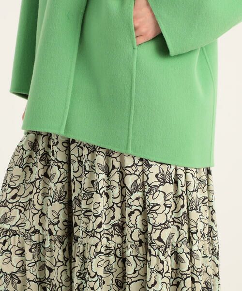 セール】 ウールビーバーメルトン ビッグカラーコート （その他