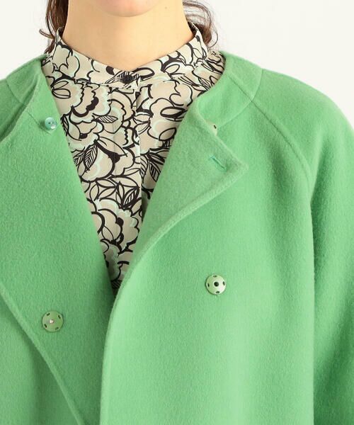 セール】 ウールビーバーメルトン ビッグカラーコート （その他