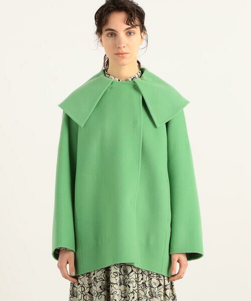 セール】 ウールビーバーメルトン ビッグカラーコート （その他