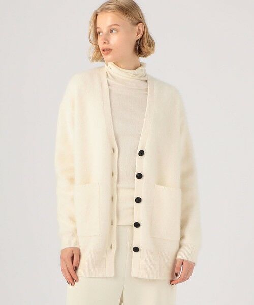 セール】 フラッフィーヤーン Vネックカーディガン （カーディガン