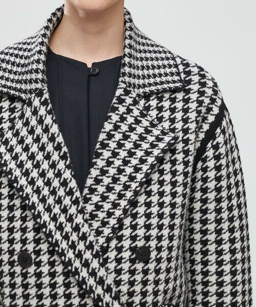 セール】 ダブルフェイスジャカード ダブルブレストジャケット