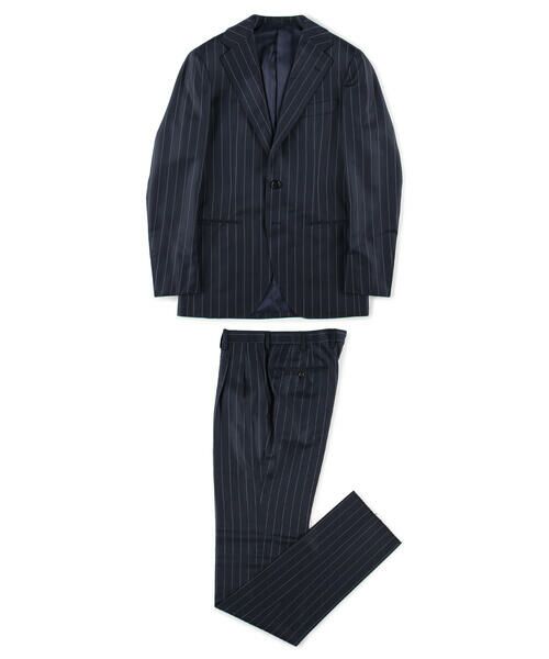 セール】 Super170'sウールストライプ 段返り3Bスーツ 15milmil15