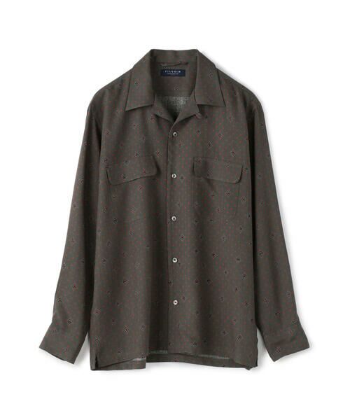 セール】 セルロース プリント オープンカラーシャツ （シャツ