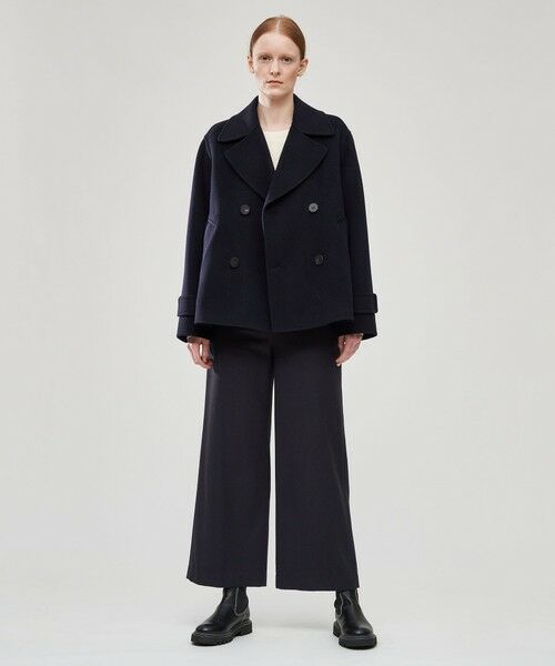 ウールカシミヤダブルフェイス Pコート （ピーコート）｜TOMORROWLAND