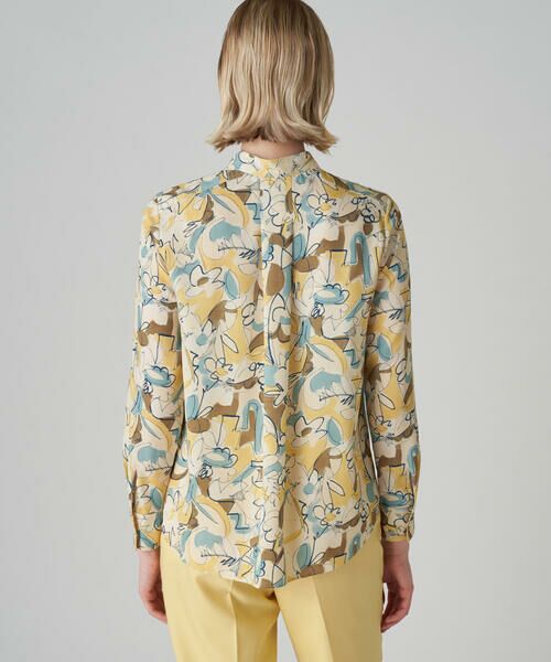 セール】 メロウフラワープリント ボウタイブラウス （シャツ