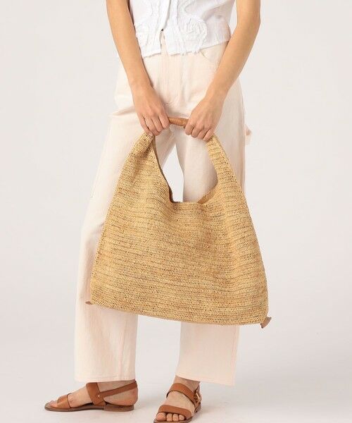 セール】 A point etc LINO ラフィアトートバッグ （かごバッグ
