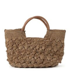 セール】 A point etc CASSIE ラフィアトートバッグ （かごバッグ