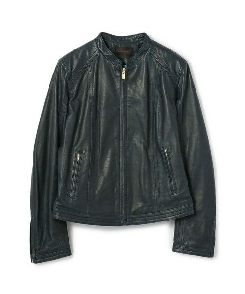 セール】 ラムレザー ジップアップブルゾン （テーラードジャケット