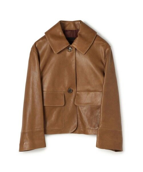 セール】 セミベジタブルレザー サックジャケット （レザーブルゾン