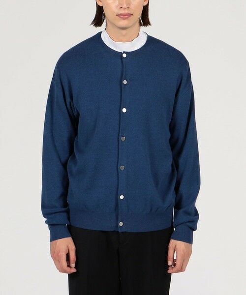 セール】 コットンカシミヤ クルーネックカーディガン （カーディガン