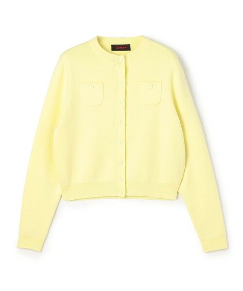 コットンカシミヤ クルーネックカーディガン （カーディガン・ボレロ