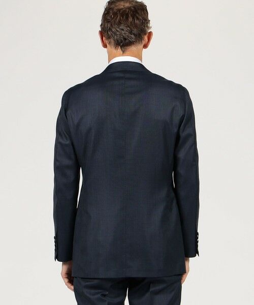 セール】 ウールシルク ピンヘッド シングルブレステッド2Bスーツ