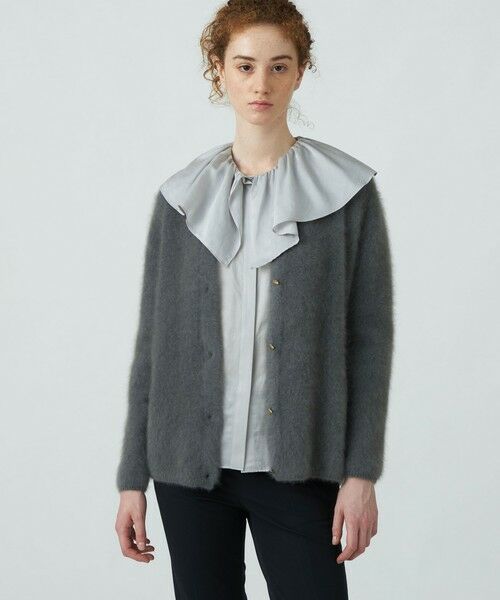 セール】 フラッフィーヤーン クルーネックカーディガン