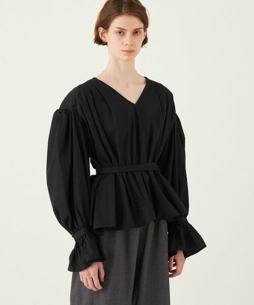 セール】 【一部別注】EVA MANN ボリュームスリーブブラウス （シャツ