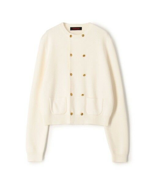 コットンカシミヤ ダブルボタンカーディガン （カーディガン・ボレロ