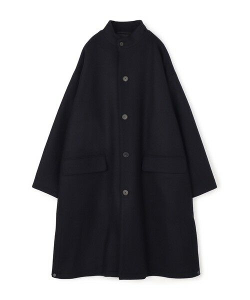 セール】 ファインメリノメルトン スタンドカラーコート （ステン