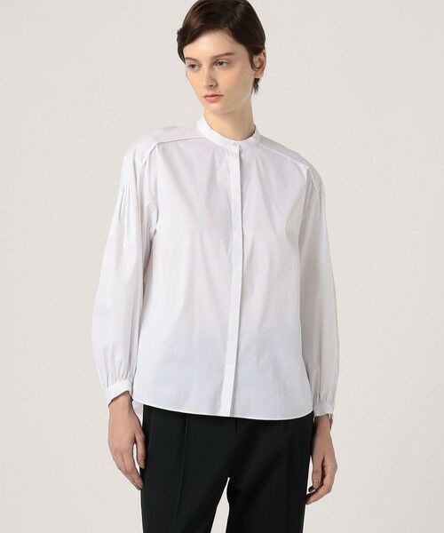 セール】 ストレッチブロード ピンタックブラウス （シャツ・ブラウス