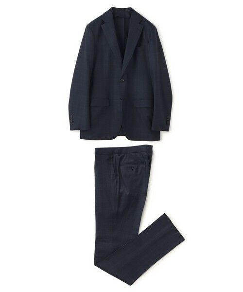 セール】 Super110'sウールシルク シングルブレステッド2Bスーツ