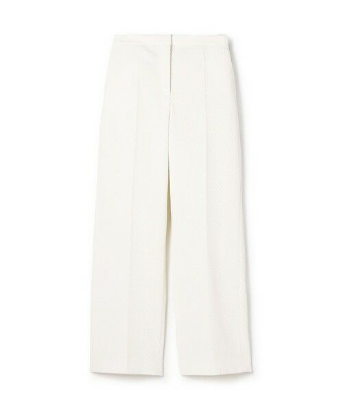 セール】 ツイルジャカード セミワイドパンツ （スラックス・ドレス