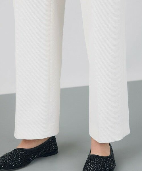 セール】 ツイルジャカード セミワイドパンツ （スラックス・ドレス