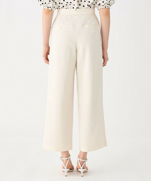 セール】 リネンレーヨンストレッチ タックストレートパンツ （その他