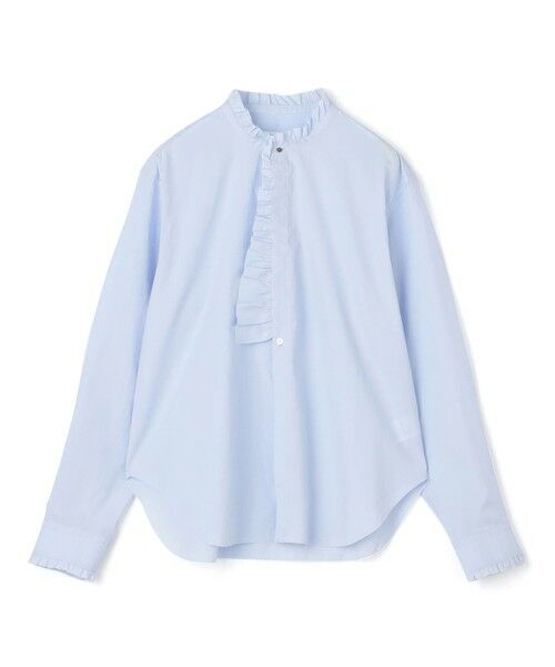 セール】 コットンタイプライター カットオフフリルシャツ （シャツ