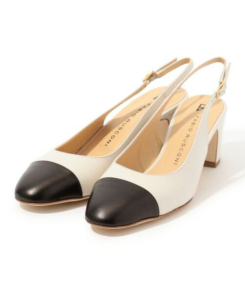 セール】 FABIO RUSCONI バイカラーミュール （パンプス