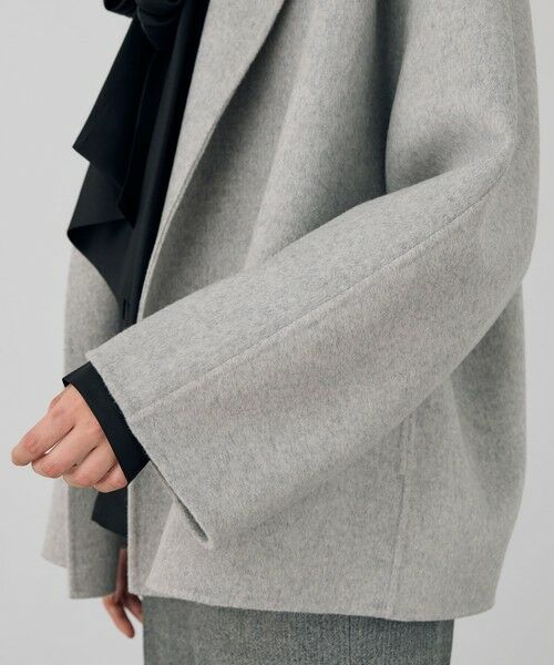 セール】 ダブルフェイスメルトンビーバー ショートコート （その他