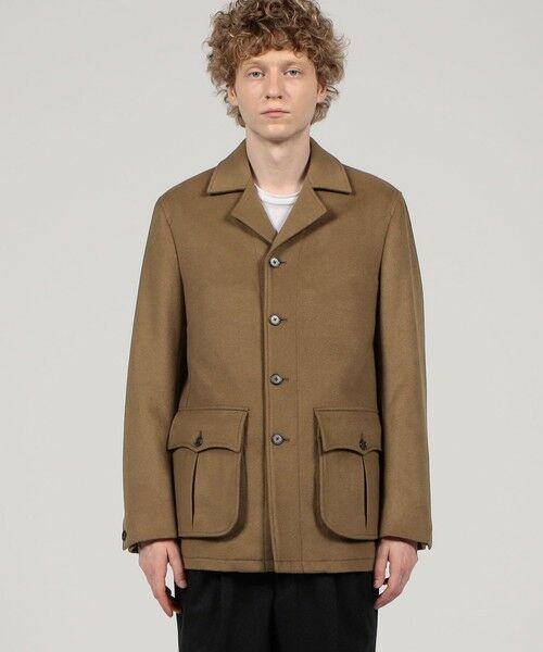 セール】 ウールカシミヤ ドライビングコート （ブルゾン