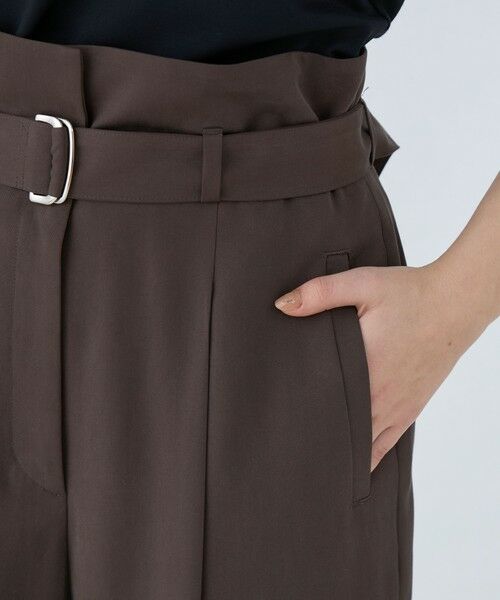 セール】 セルロースツイル ハイウエストテーパードパンツ （その他