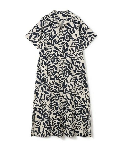 ボタニカルプリント シャツワンピース （ロング・マキシ丈ワンピース