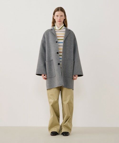 ウールダブルフェイス キモノスリーブコート （その他アウター