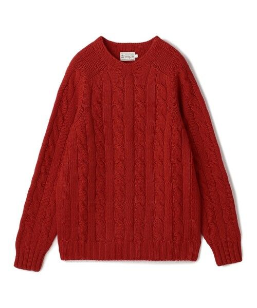 INVERALLAN ウールケーブル クルーネックプルオーバーニット （ニット