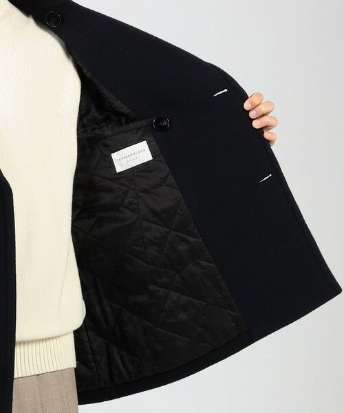 セール】 ラムウールモッサー ダブルブレステッド4B Pコート