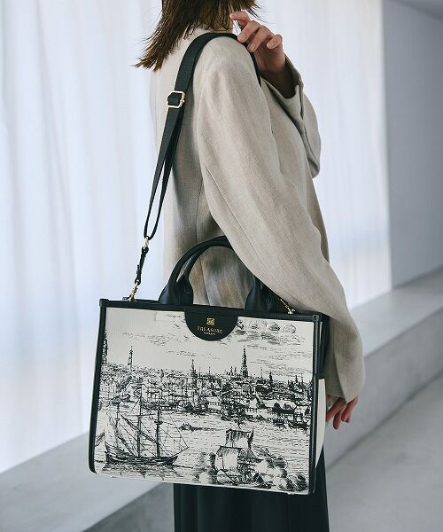 セール】 【TREASURE TOPKAPI】キャンバス プリント ショルダー付き A4