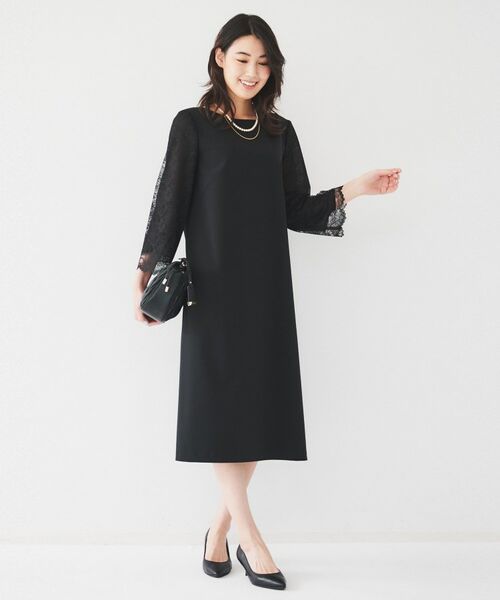 セール】 【フォーマルドレス/セレモニー/オケージョン】袖レース