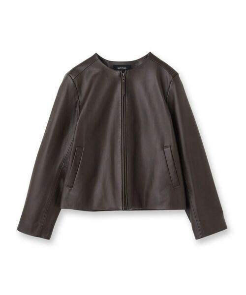 セール】 【着丈短め/柔らかな質感】ラムレザージャケット （レザー