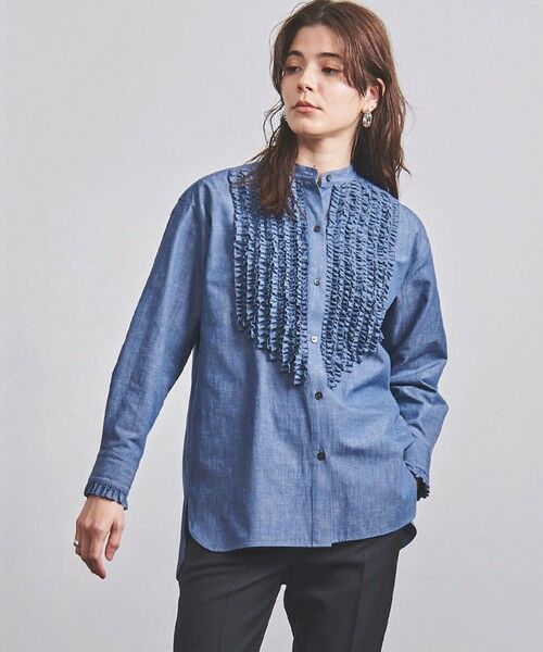 UGCS フリル スタンドカラー シャツ 4 （シャツ・ブラウス）｜UNITED