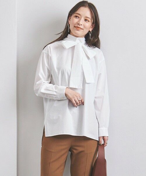 UNITED ARROWS＞C リボン ボウタイ ブラウス W （シャツ・ブラウス