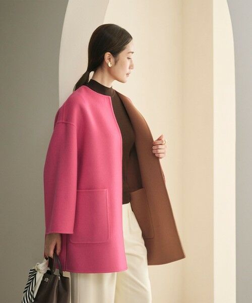 バイカラー リバー ミドルコート （その他アウター）｜UNITED ARROWS