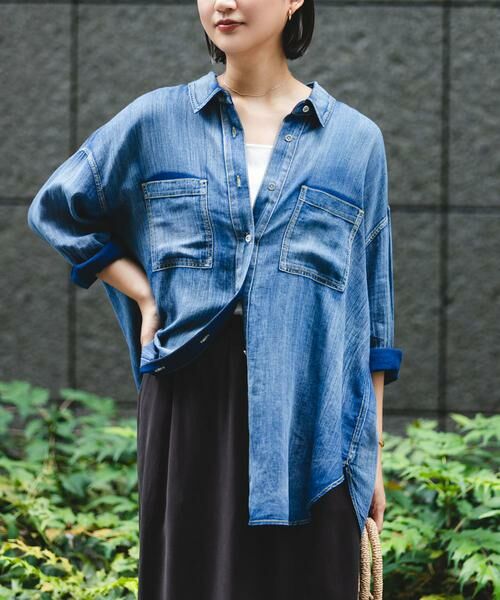 セール】 シアーデニムシャツ （シャツ・ブラウス）｜URBAN RESEARCH
