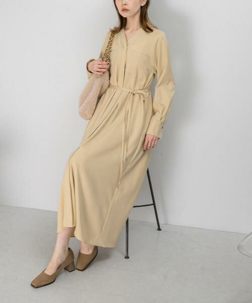 セール】 ポケットデザインVネックワンピース （ワンピース）｜URBAN