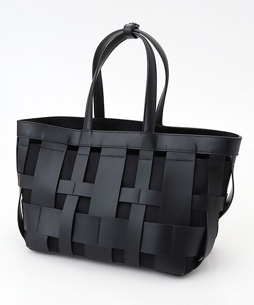 セール】 【リサイクルレザー】メッシュかごバッグ large （かごバッグ