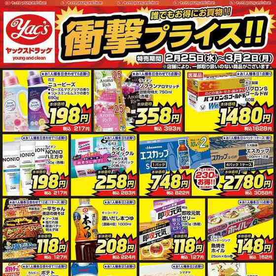 ヤックスドラッグ つくばみらい平店のチラシ・セール情報 | くふう