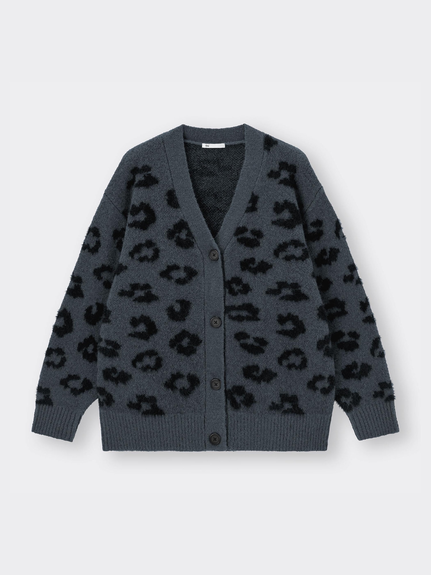 GU公式 | GIRLSオーバーサイズカーディガン(レオパード)JR