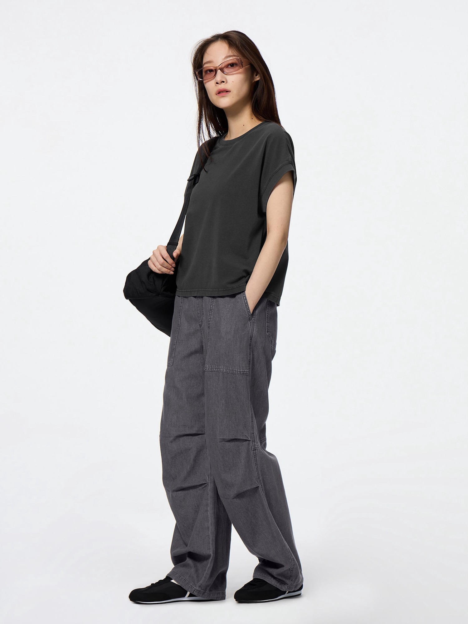 GU公式 | ライトデニムプルオンパンツ+E