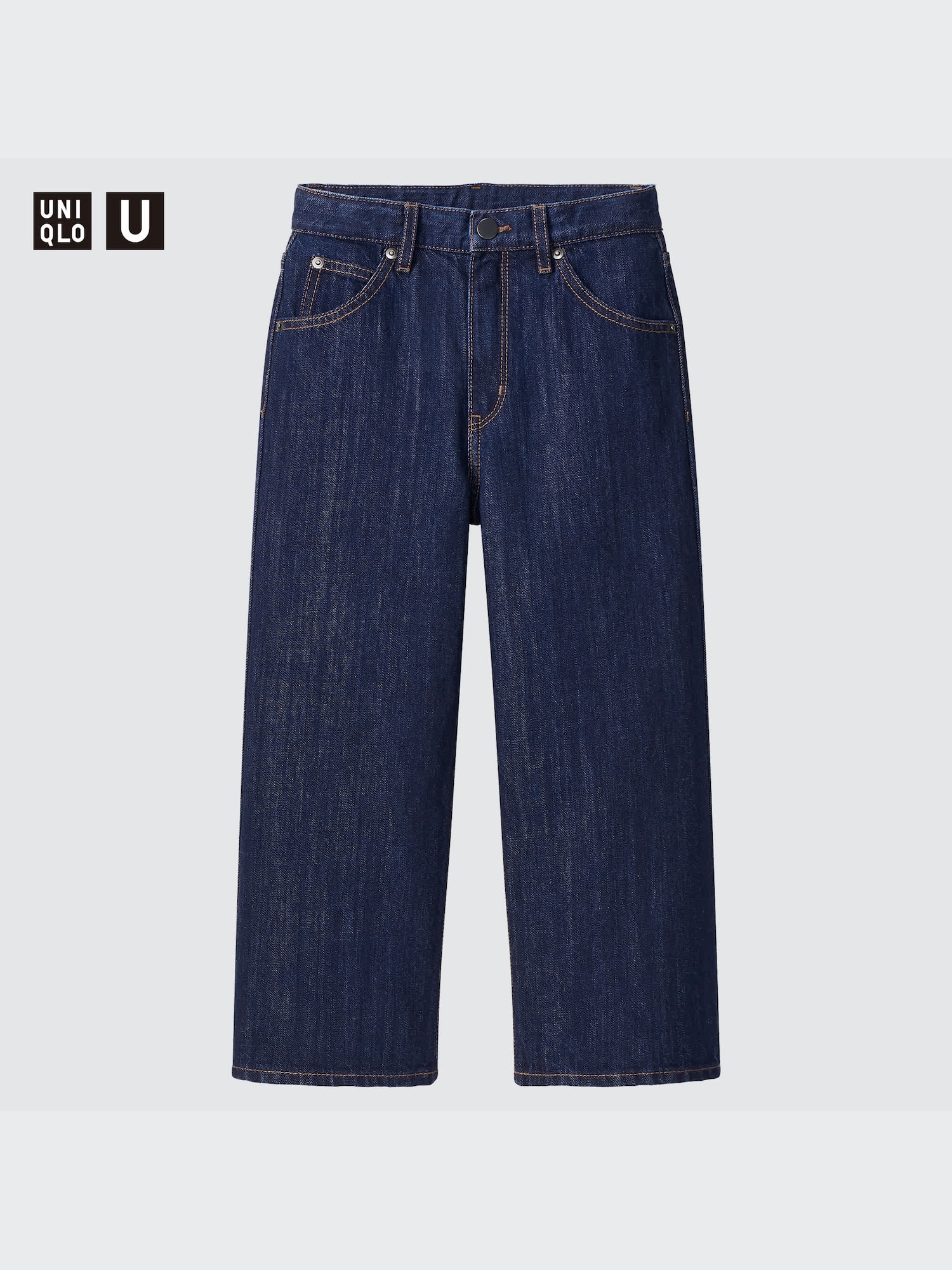 ユニクロ公式 | GIRLS ワイドフィットアンクルジーンズ