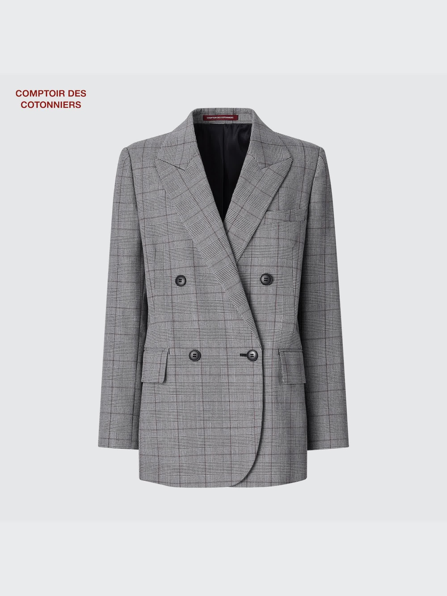 ユニクロ公式 | ウールチェックジャケット（コントワーデコトニエ）