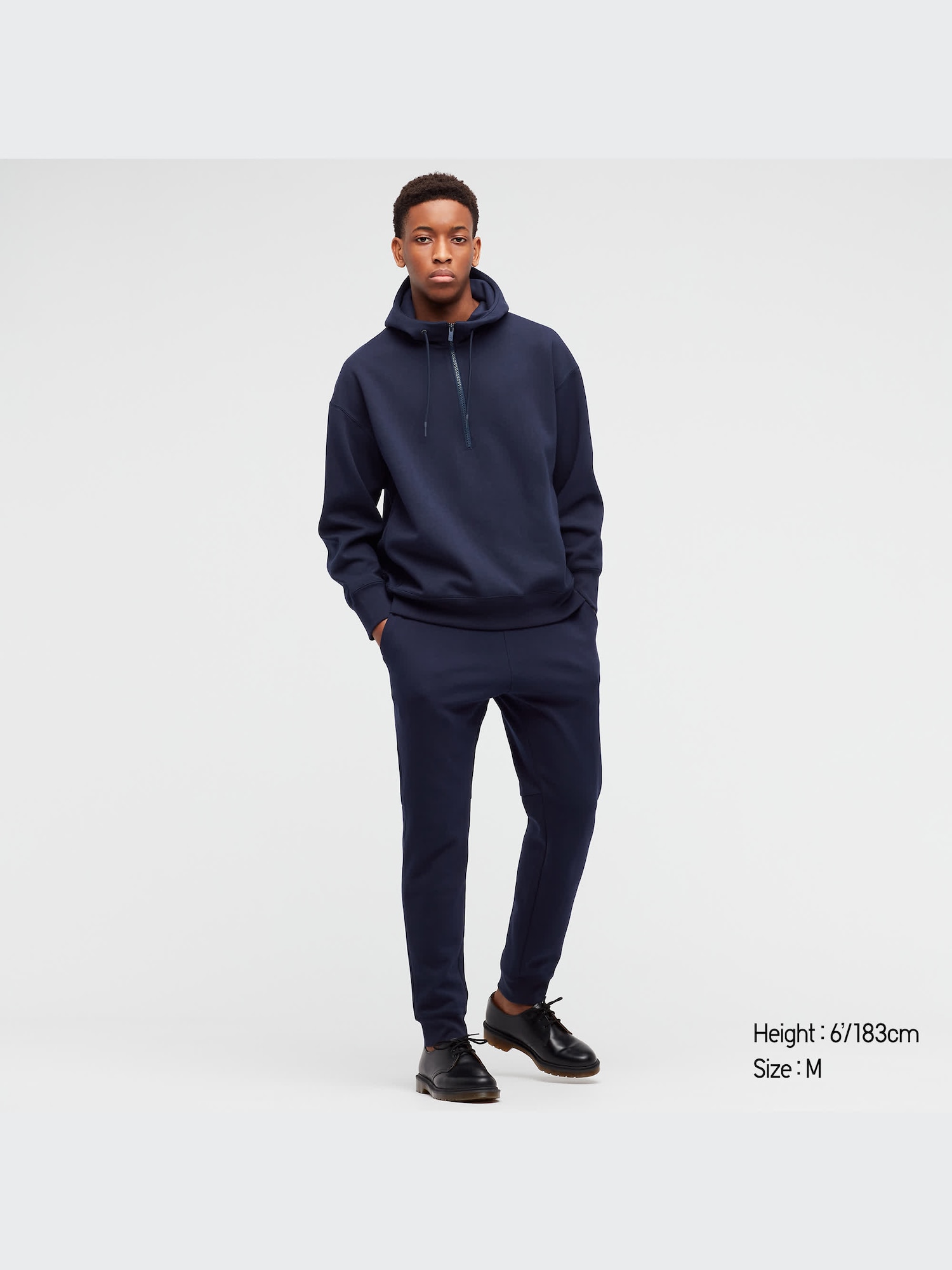 J Dry Sweat Half-Zip Pullover Hoodie | UNIQLO US