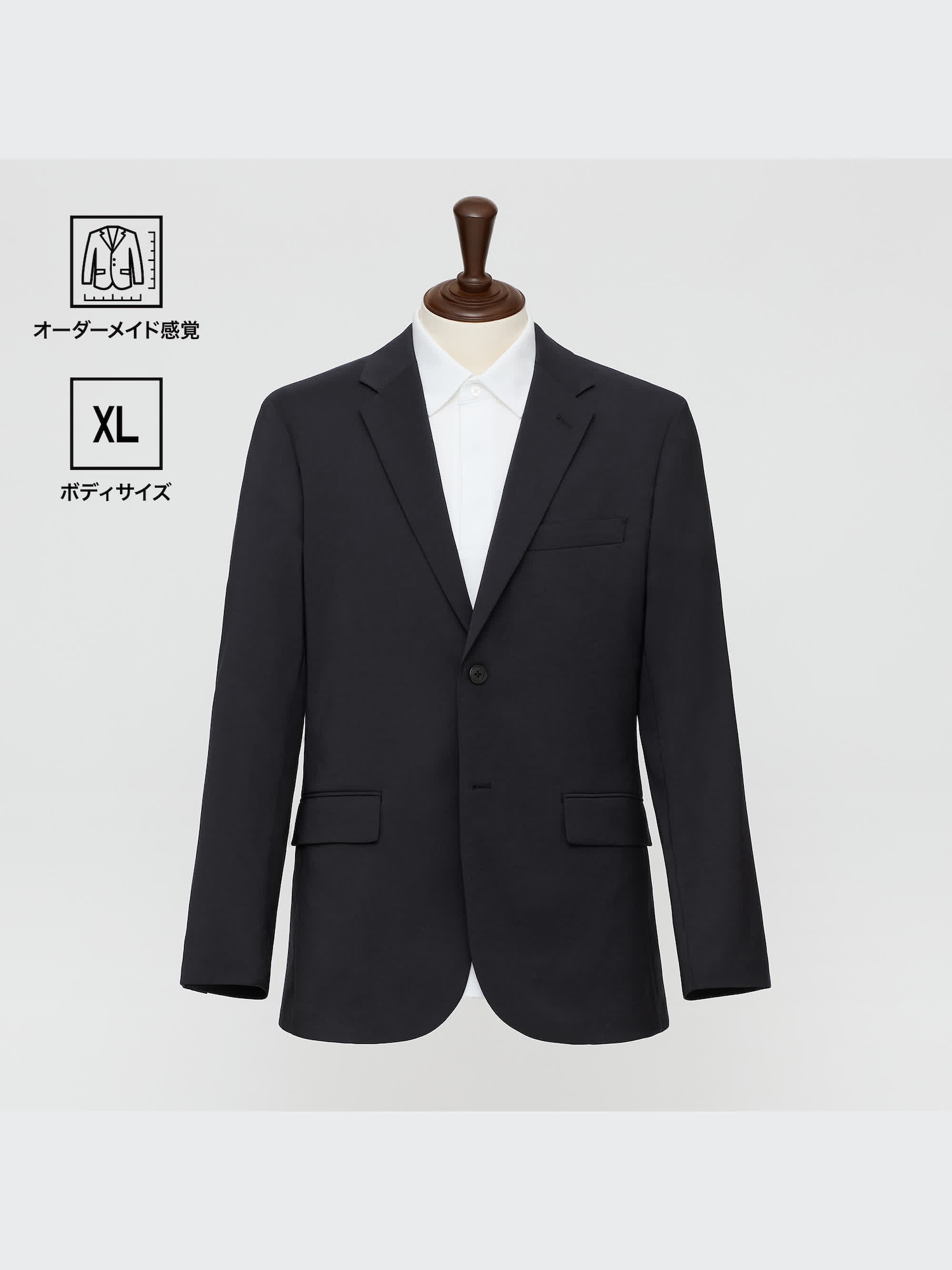 ユニクロ公式 | 感動ジャケット（ウールライク・XLサイズ・着丈73